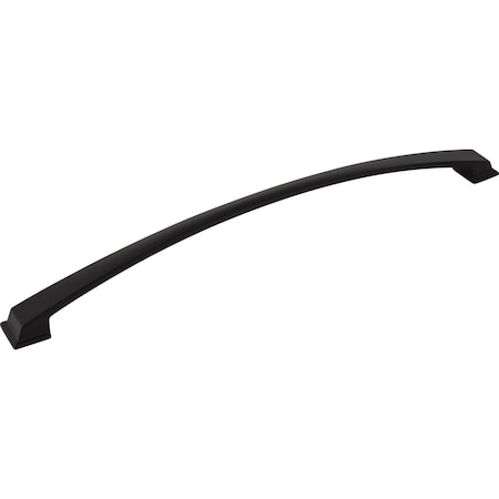 Jeffrey Alexander 305 mm Center-to-Center Matte Black Arched Roman Cabinet Pull 944-305MB